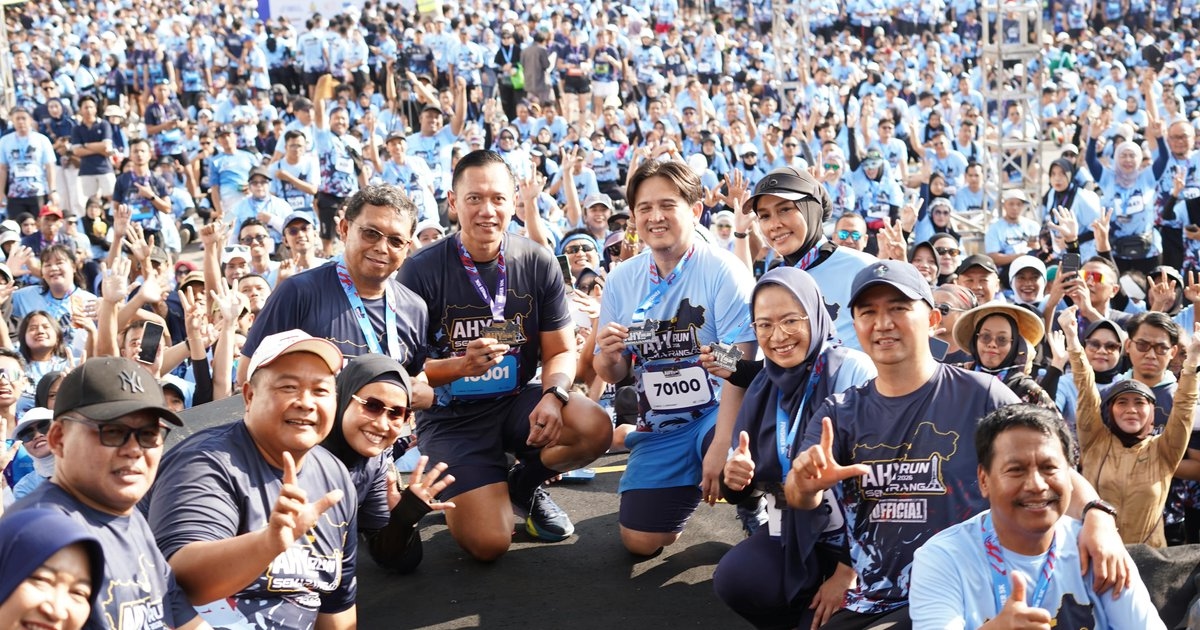 AHY Run Jateng 2026 Meriah, 5.500 Pelari Nikmati Rute Ikonik Kota Semarang