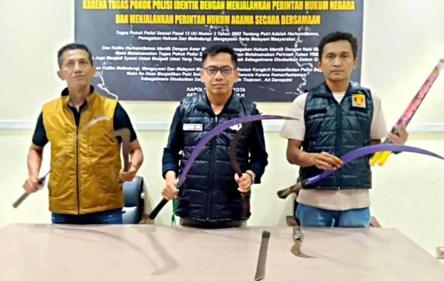 Gagalkan Tawuran di PG Rendeng Kudus, Polisi Amankan 20 Remaja dan Senjata Tajam