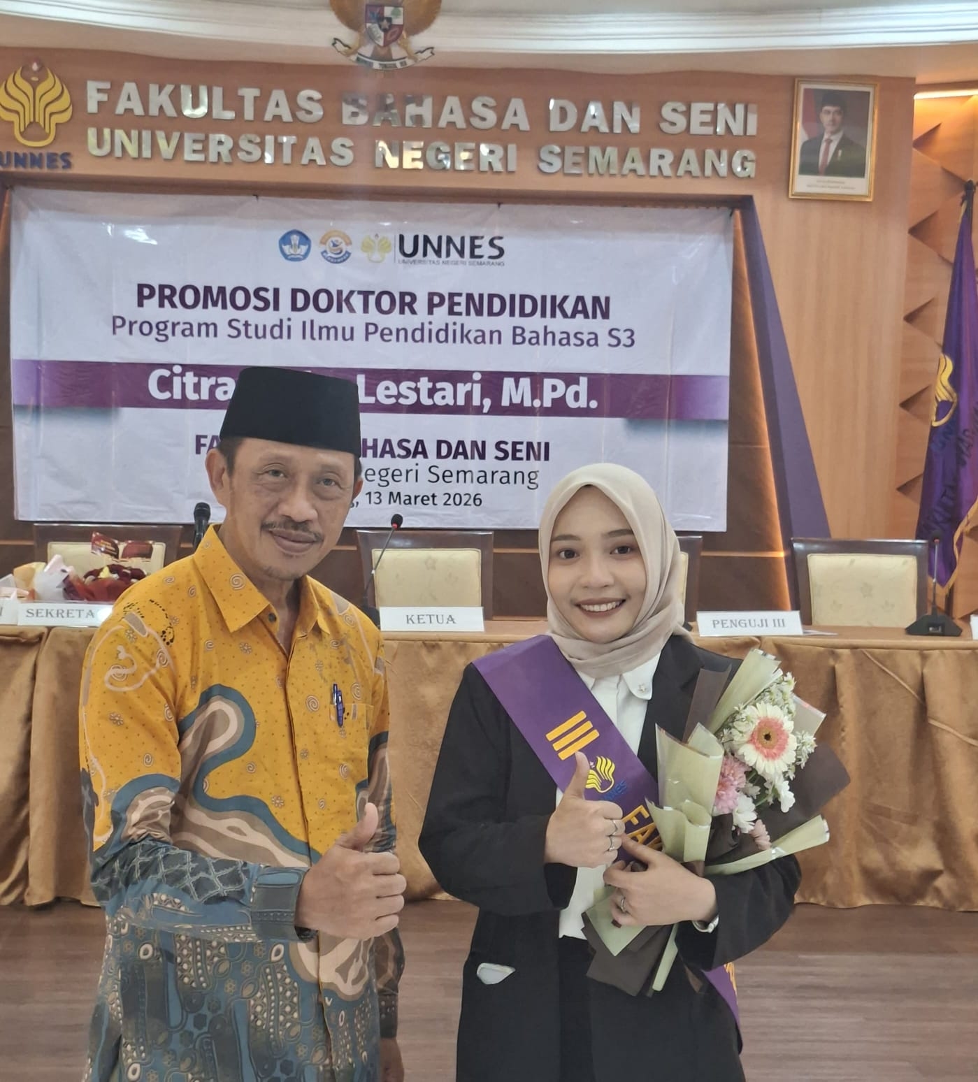 Kaji Ekofeminisme Nusantara, Dosen PGMI Raih Gelar Doktor dengan IPK Sempurna