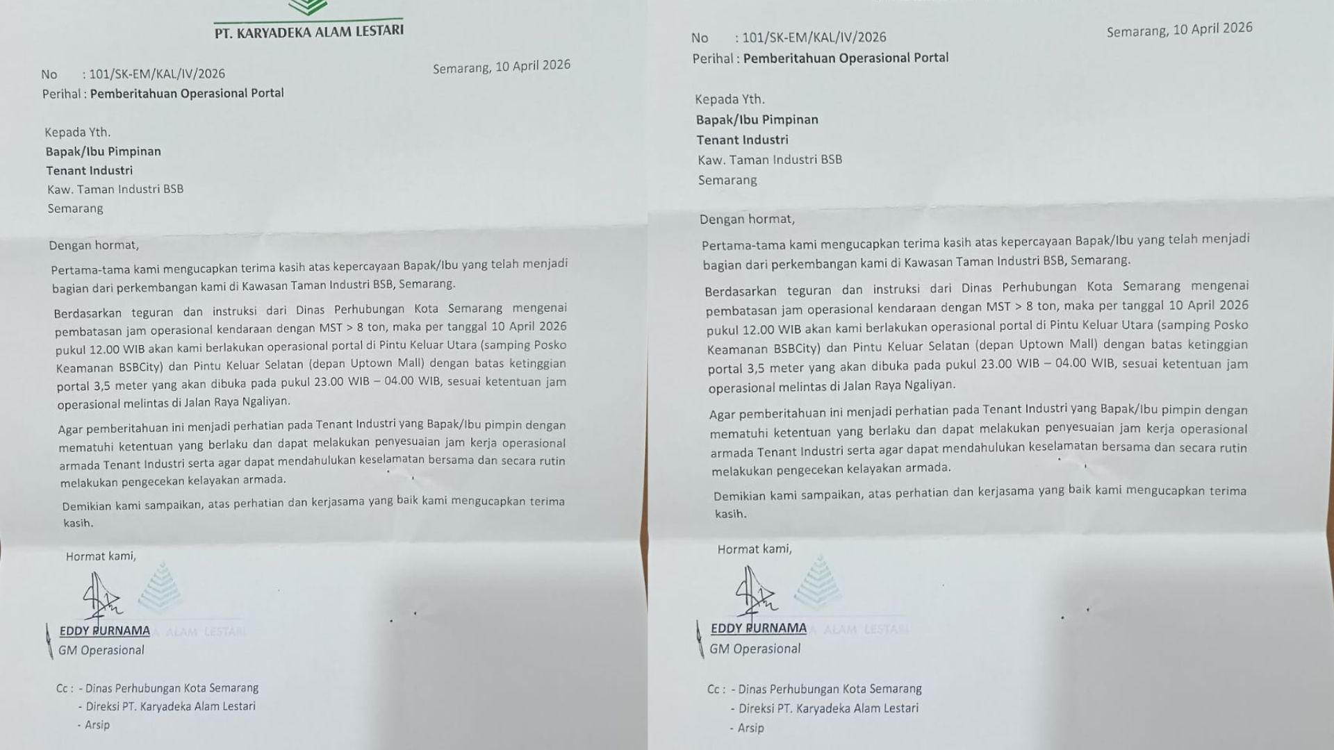 Cegah Tragedi Silayur, Pengelola Taman Industri BSB Dirikan Portal, Langkah Nyata Menjaga Nyawa