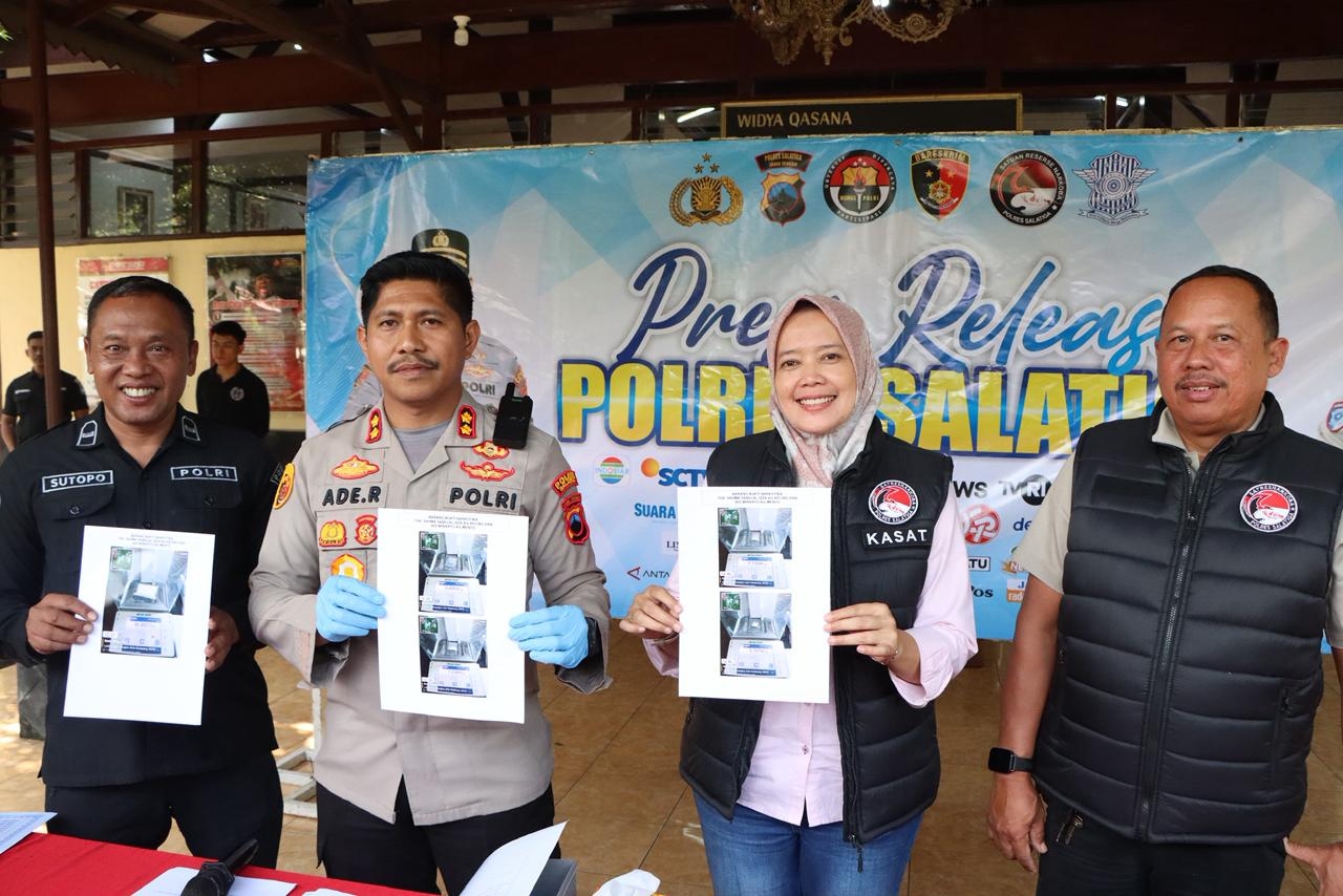 Ungkap Jaringan Sabu 54 Gram, Polres Salatiga Ringkus Dua Pengedar di Demak
