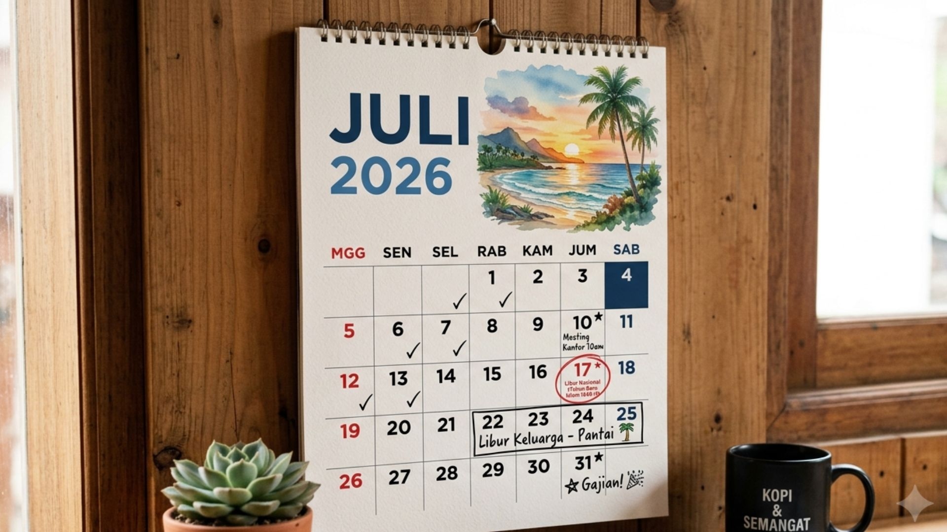 Daftar Kalender Jawa Juli 2026: Cek Weton, Neptu, dan Hari Baik di Bulan Sura-Sapar