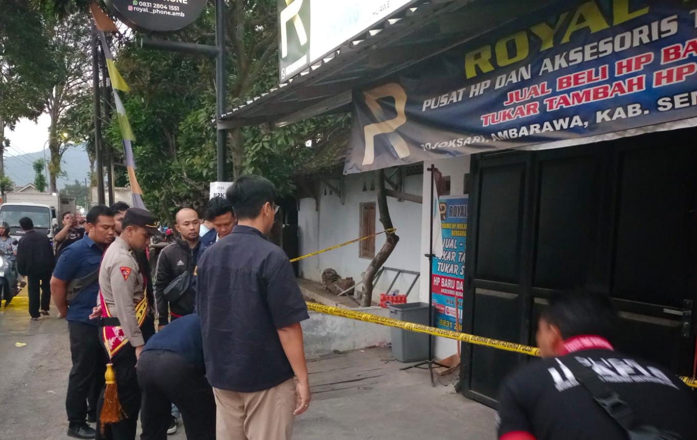 Polisi Dalami Dugaan Pencurian Disertai Kekerasan di Counter HP Royal Phone Ambarawa, Sejumlah Saksi Diperiksa