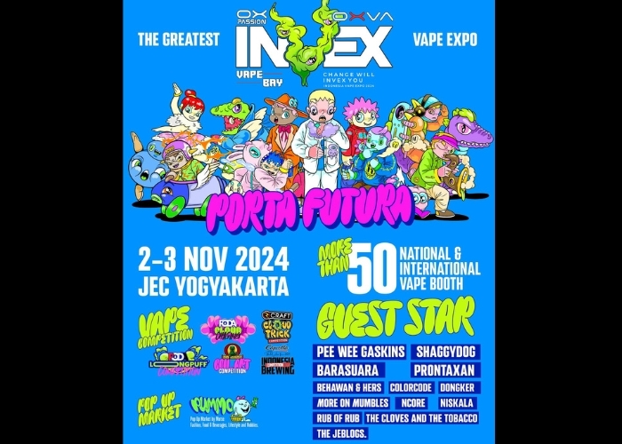 Event Vibes! Pecinta Vape Mari Merapat ke Acara INVEX 2024: Porta Futura, Ketika Asap dan Melodi Bersatu di Jogja!