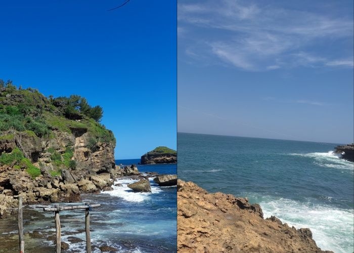 Vitamin Sea! Hidden Gems Pantai Jogan: Satu-satunya Pantai dengan Air Terjun yang Unik di  Daerah Gunungkidul, Yogyakarta