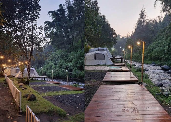 Glamping Lembah Bromo di Pinggir Sungai Dekat Bromo Mulai Rp500 Ribu! Fasilitas Lengkap, Bisa River Tubing dan Tour Bromo!