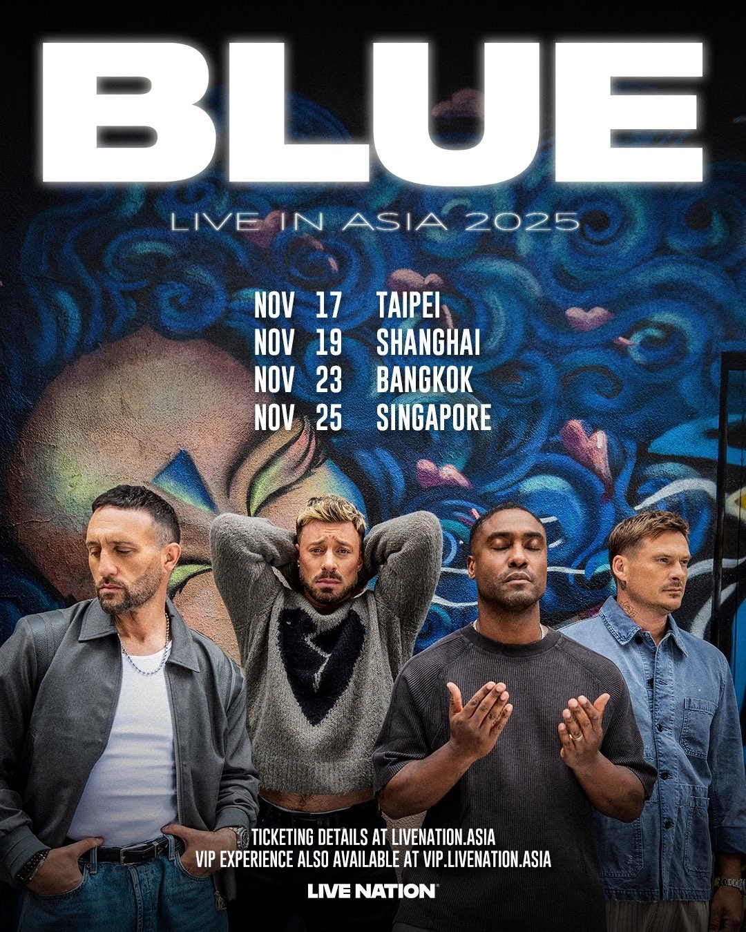 BIKIN NANGIS! Boyband Legendaris Blue Umumkan Tur Asia 2025, Sayang Banget Jakarta Nggak Masuk Jadwal!