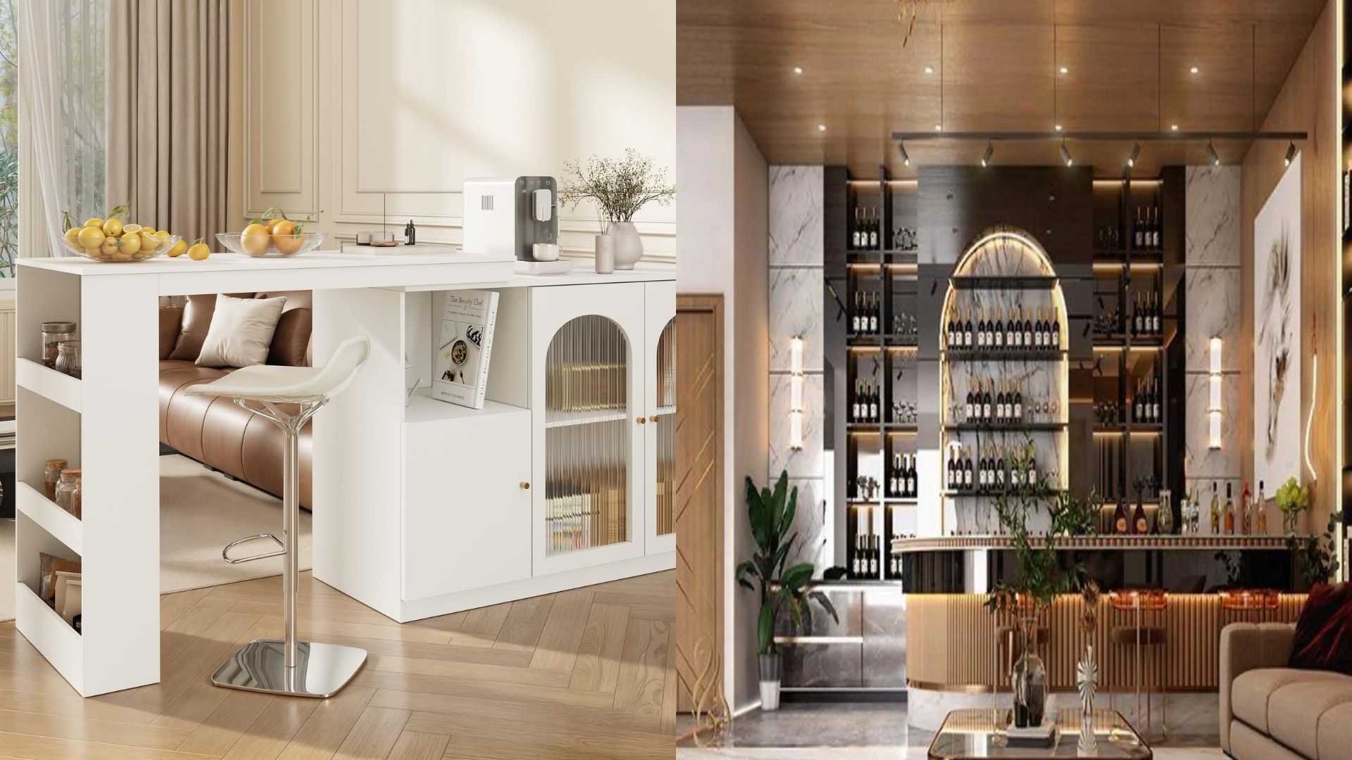 Rumah Sempit Jadi Mewah! 7 Inspirasi Desain Meja Mini Bar Minimalis yang Hemat Tempat