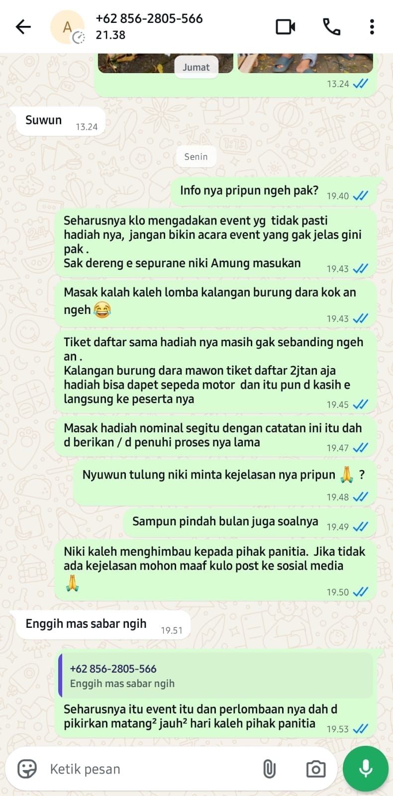 Juara Festival Durian Gunungpati Belum Terima Hadiah, Peserta Mengaku Dirugikan