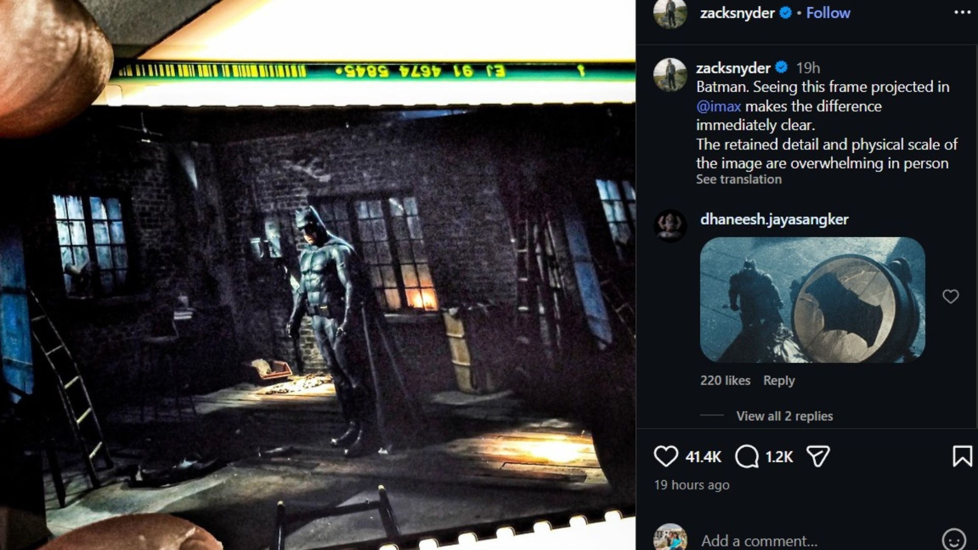 Sinyal Justice League 2? Foto Batman Ben Affleck yang Diunggah Zack Snyder Bikin Fans DC Heboh!