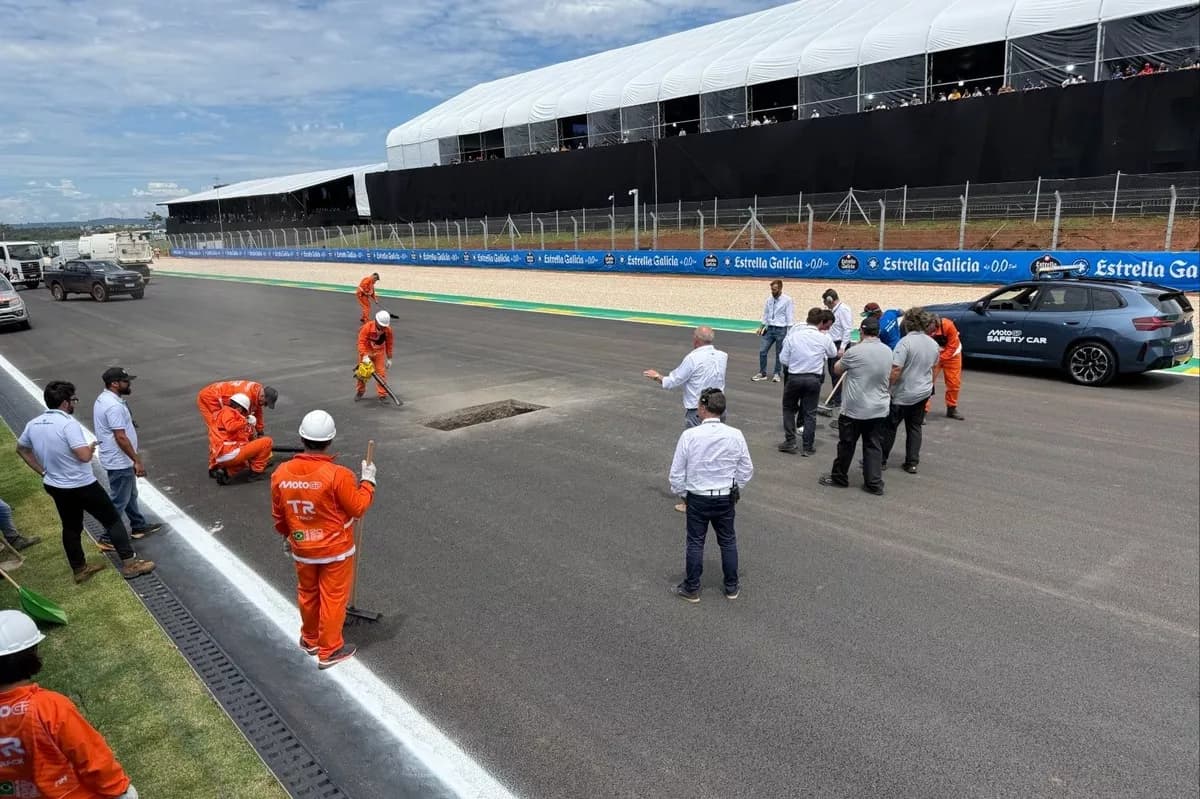 MotoGP Brasil 2026: Sinkhole di Trek Utama Sirkuit Goiania, Kualifikasi Moto2 dan Moto3 Ditunda