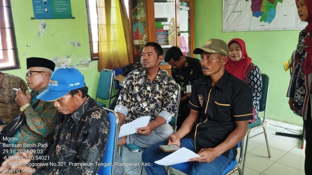 Monitoring dan Evaluasi Bantuan Benih Padi di Kecamatan Sayung
