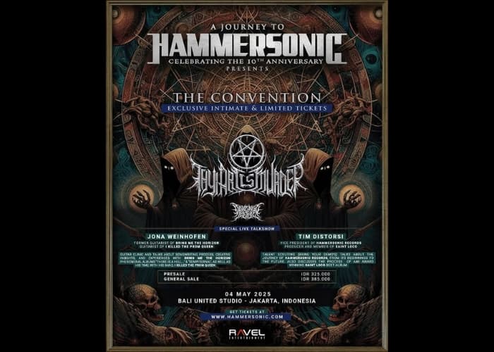 Metalhead Merapat! Thy Art Is Murder Gebrak Jakarta! Konser Intim dan Talkshow Ekslusif Hammersonic! Jangan Sampai Kelewatan!