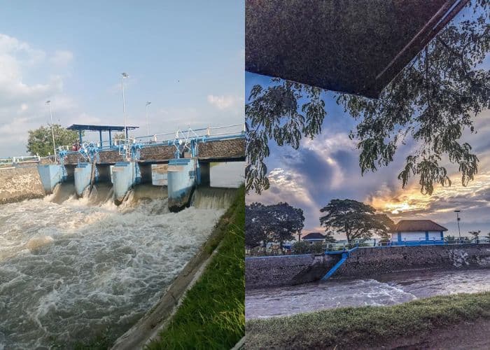 BIKIN MELONGO! Bendung Gude, Bendungan Kuno Peninggalan Belanda di Jombang Ini Jadi Spot Sunset Paling Hits, Padahal Dulunya Jalur Lahar Dingin Kelud!