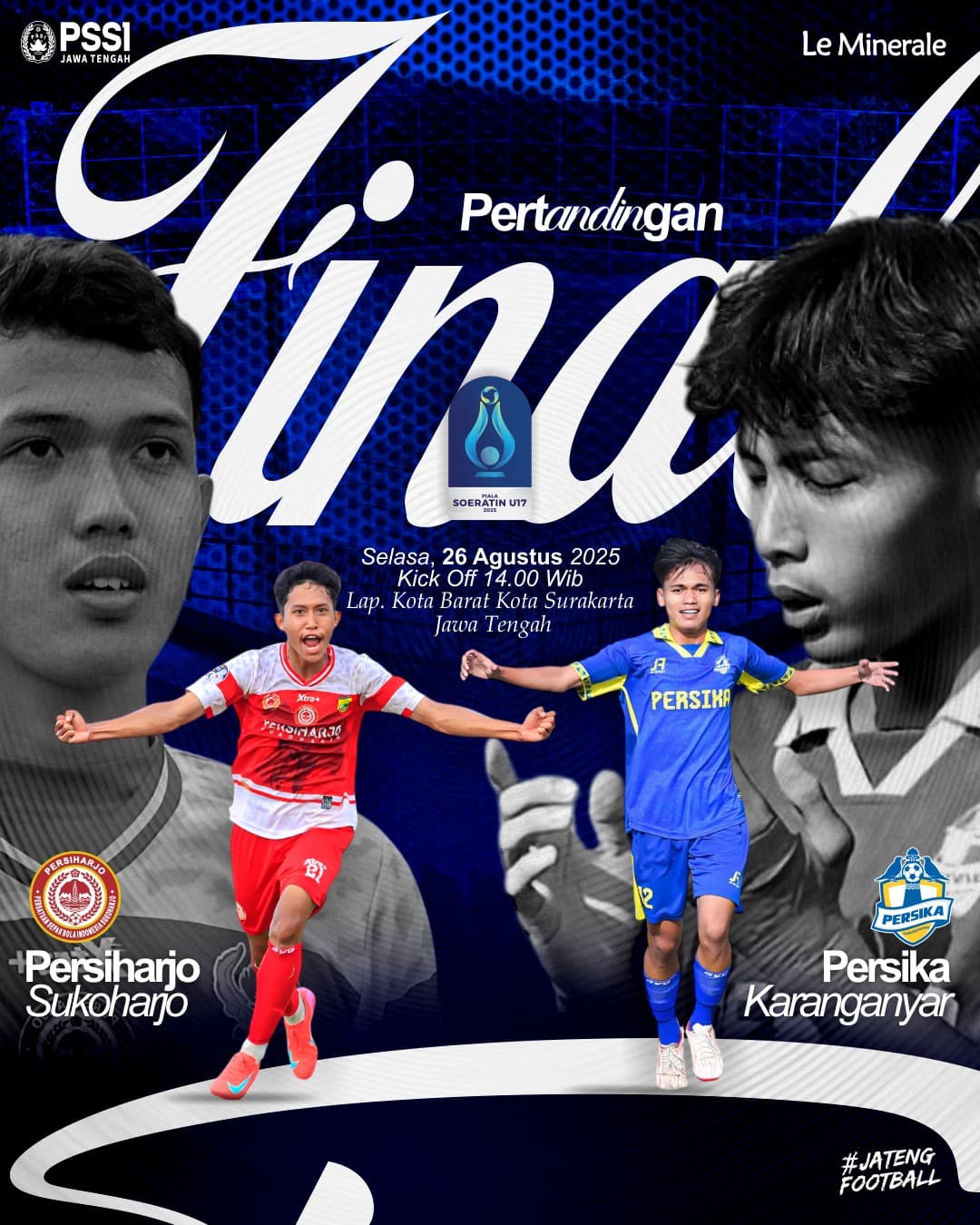 Link Live Streaming Prediksi Skor Persiharjo Sukoharjo vs Persika Karanganyar, Siap Saling Jegal demi Juara Piala Soeratin U17 Jateng 2025!