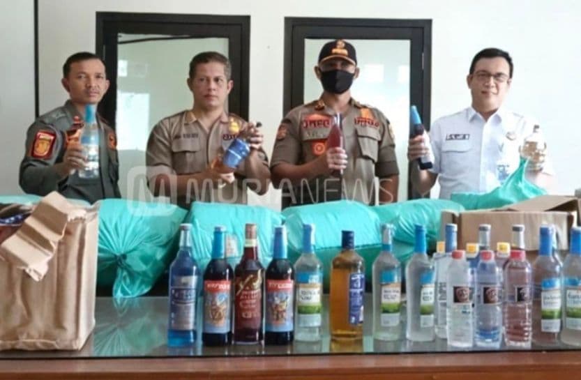 Hari Pertama Puasa Ramadan 2026, Satpol PP Kudus Sita 274 Botol Minuman Keras