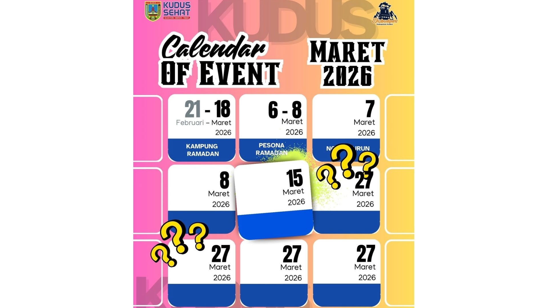 Kalender Event Kudus Bulan Maret 2026: Intip Tradisi Sewu Kupat hingga Festival Takjil