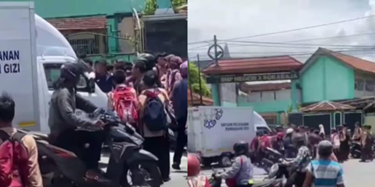 Viral! Mobil MBG Ditolak Masuk SMP di Banyumas Gegara Terlambat, Siswa Sudah Bubar