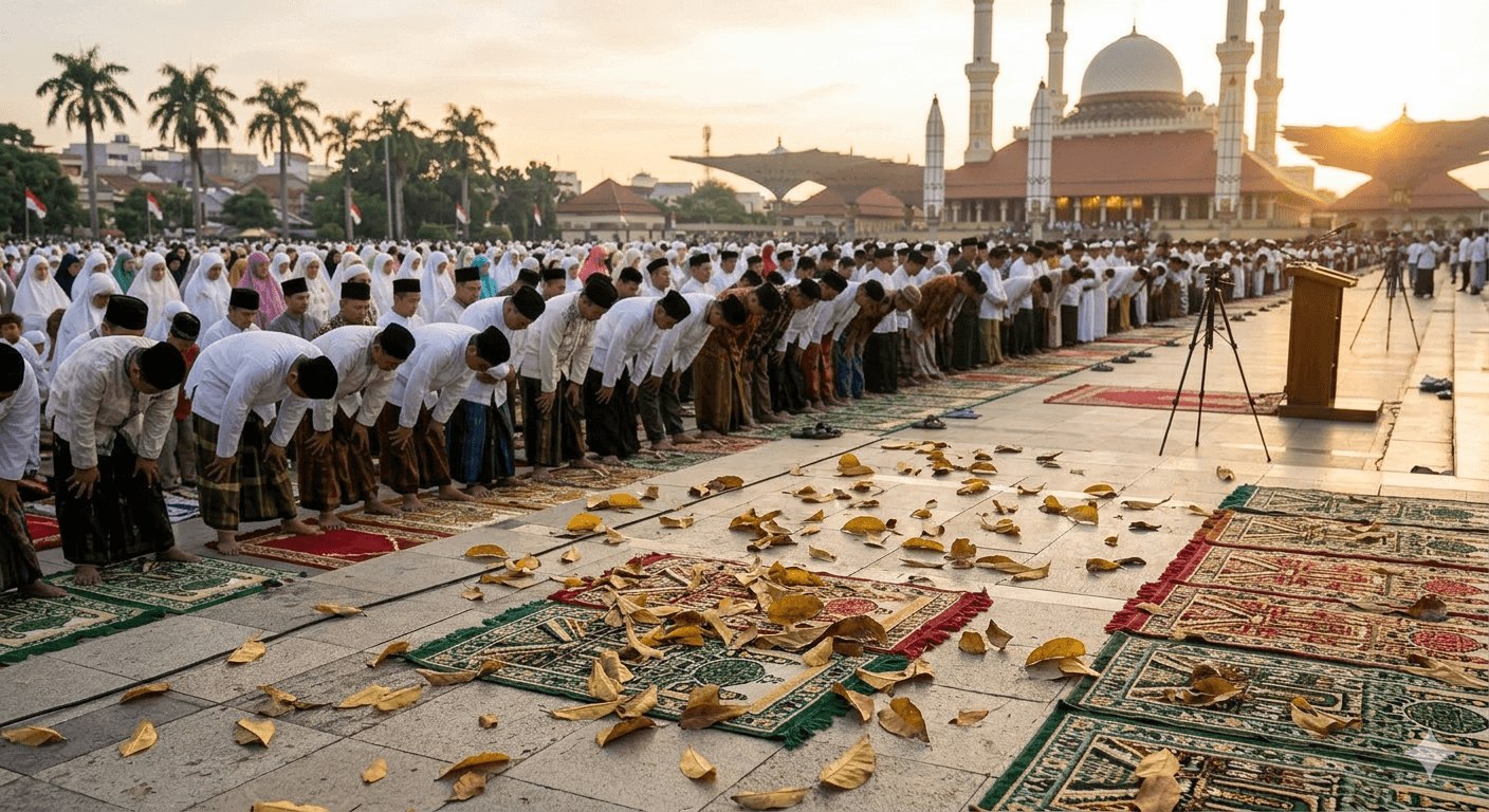 Fenomena Daun Diam saat Pagi Idul Fitri: Antara Mitos, Sains, dan Makna Spiritual