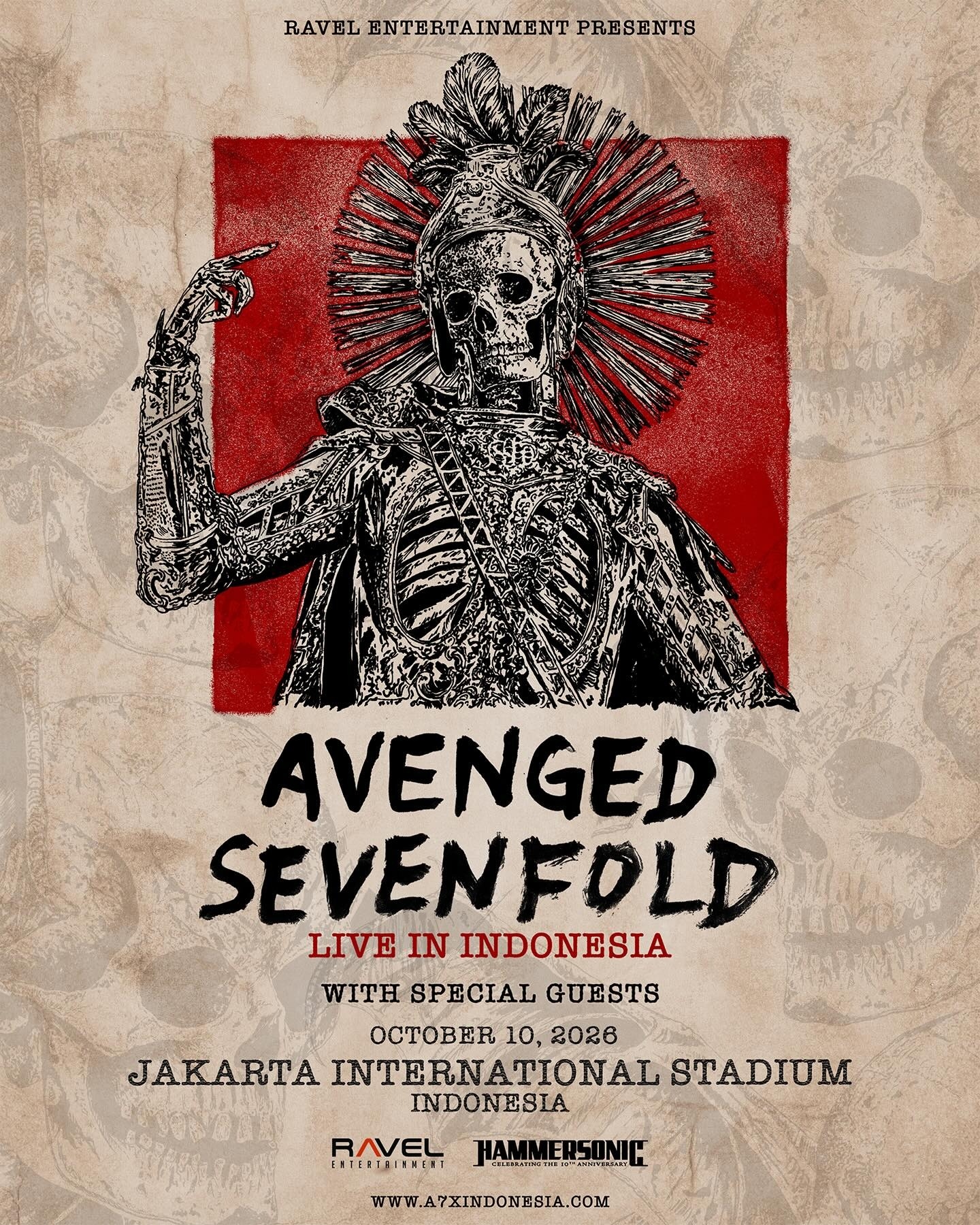 Sah, Kembali Mengguncang Jakarta! Avenged Sevenfold Pastikan Konser di JIS 10 Oktober 2026