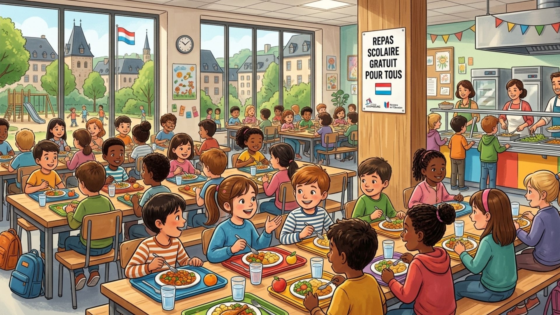 Fakta Unik Makan Siang Gratis Universal di Luksemburg, Langkah Konkret Lawan Ketimpangan Sosial