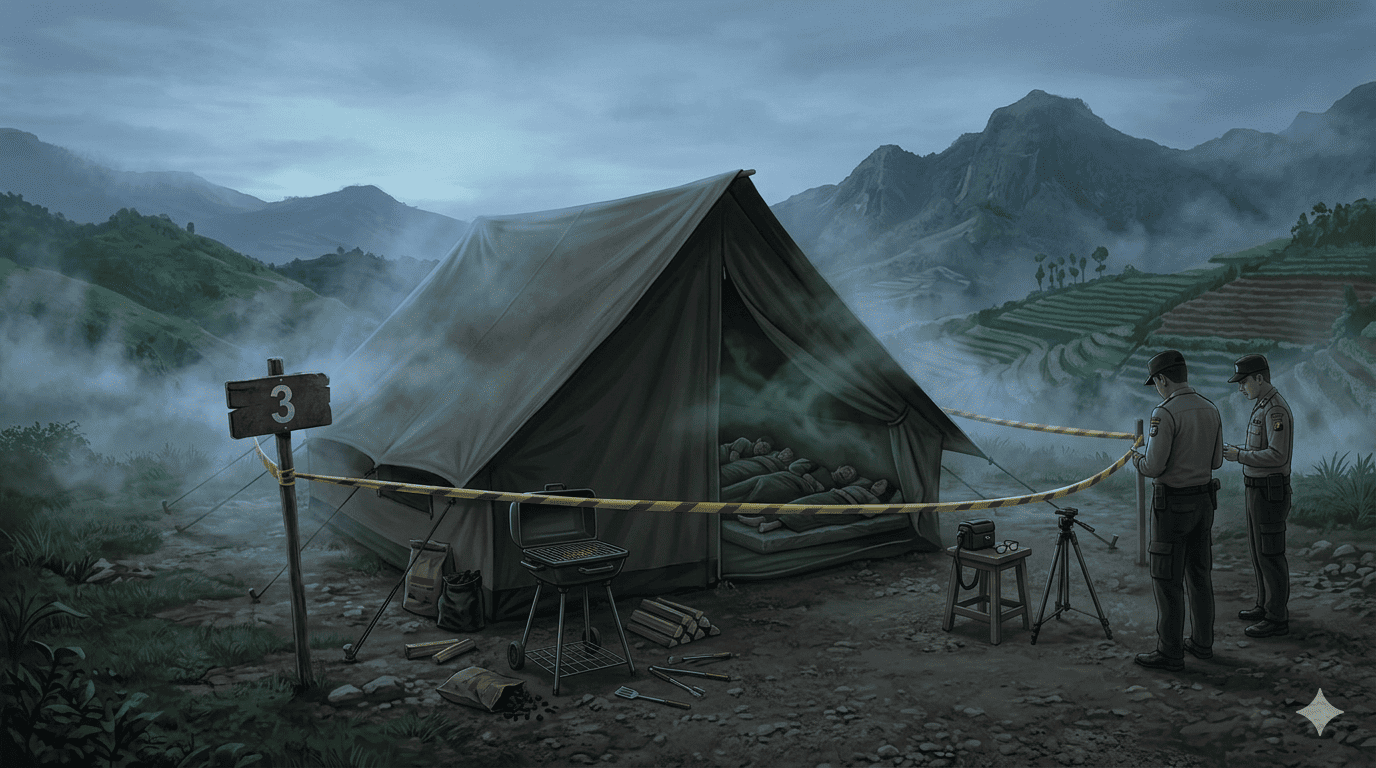 UPDATE! Kronologi Lengkap Misteri Kematian Satu Keluarga di Glamping Posong Temanggung, Datang Malam Hari lalu Ditemukan Tak Bernyawa dalam Tenda