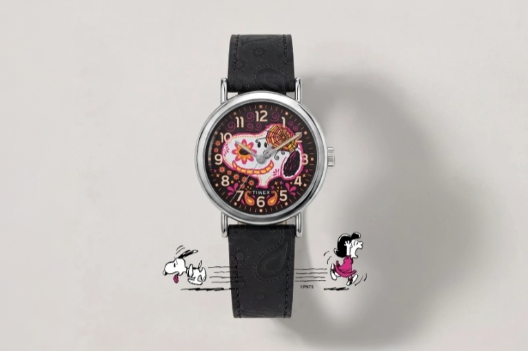 Timex Rilis Jam Tangan Snoopy Day of the Dead, Bisa Menyala dalam Gelap