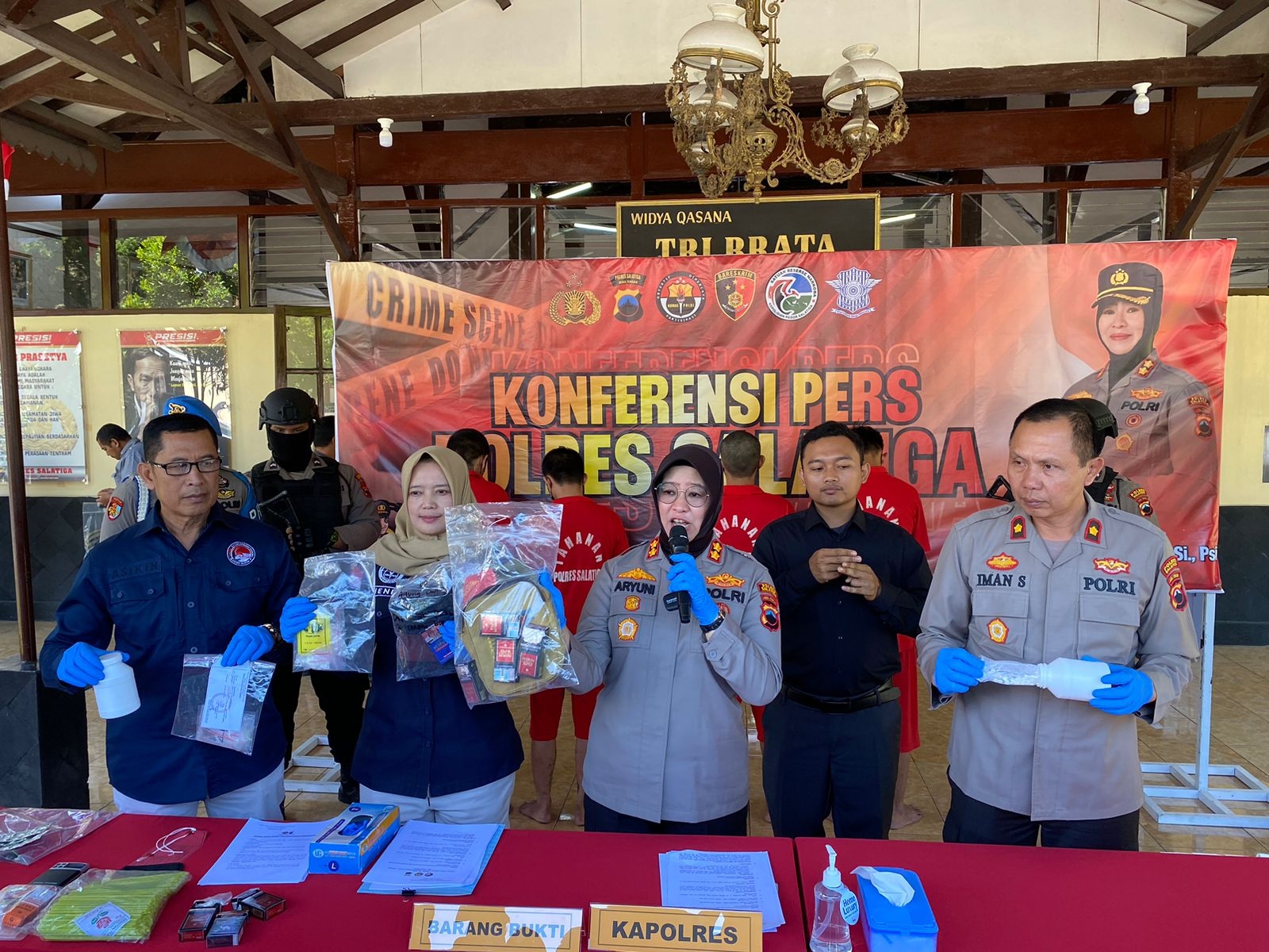 Polres Salatiga Amankan 4 Orang Terduga Penyalahgunaan Narkoba