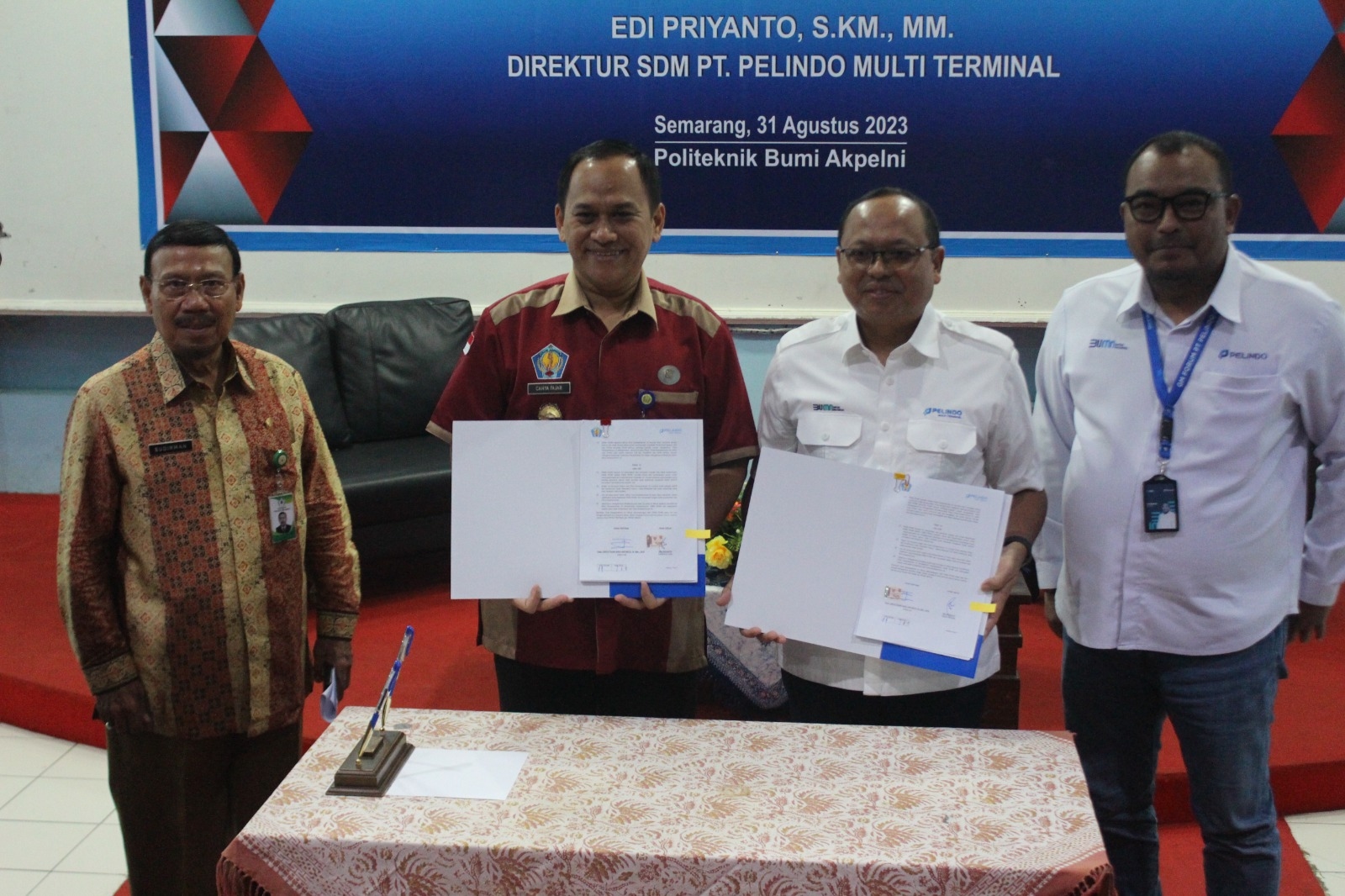 Politeknik Bumi Akpelni - PT Pelindo Multi Terminal Jalin Kerjasama Tri Dharma Perguruan Tinggi