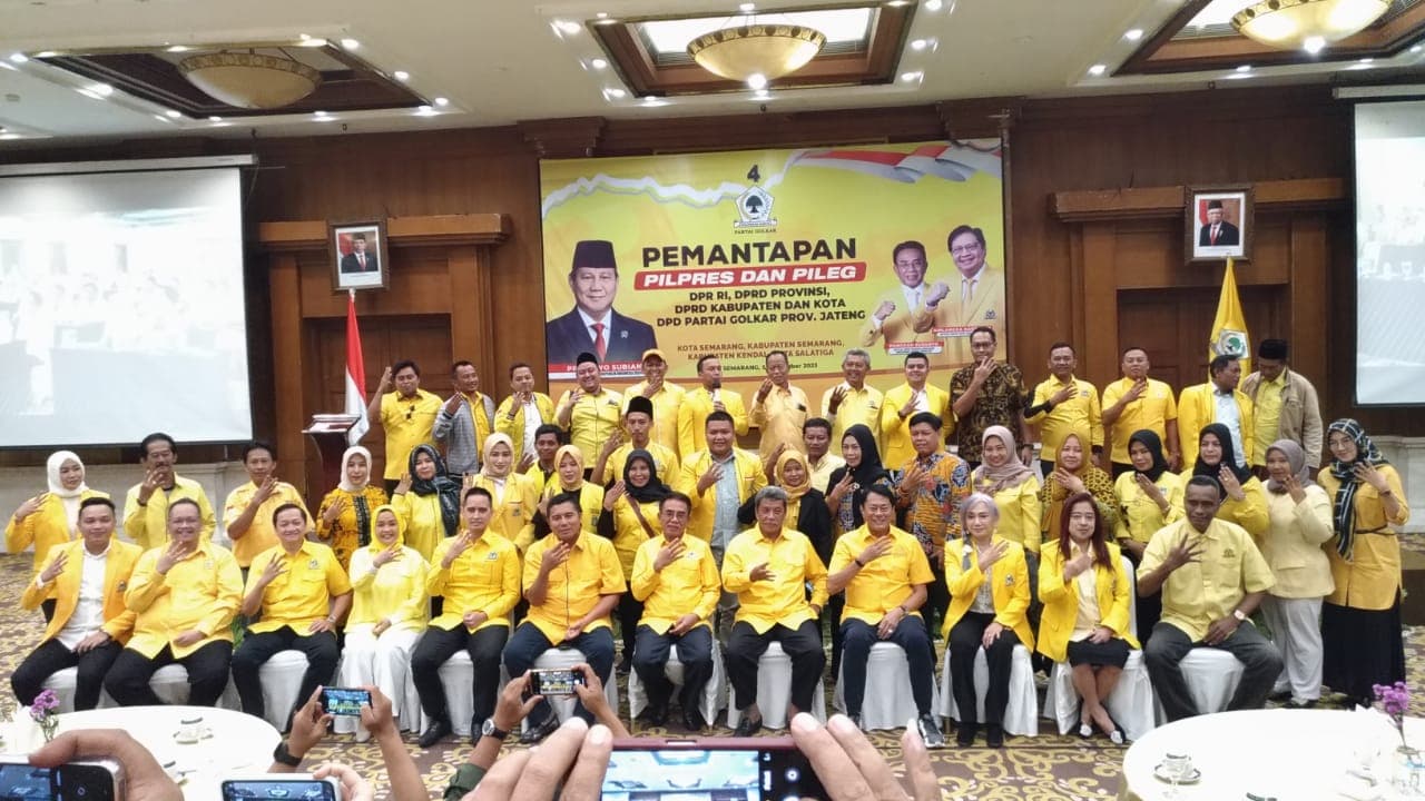 Siap Menangkan Pilpres - Pileg 2024, DPD Golkar Jateng Bekali Para Caleg Strategi Kemenangan