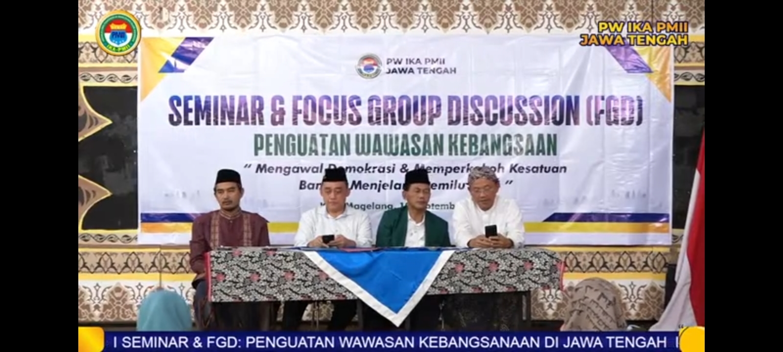 Belajar Politik Sebagai Sarana Pembangunan, Ini FGD Yang Digelar PW IKA PMII Jateng