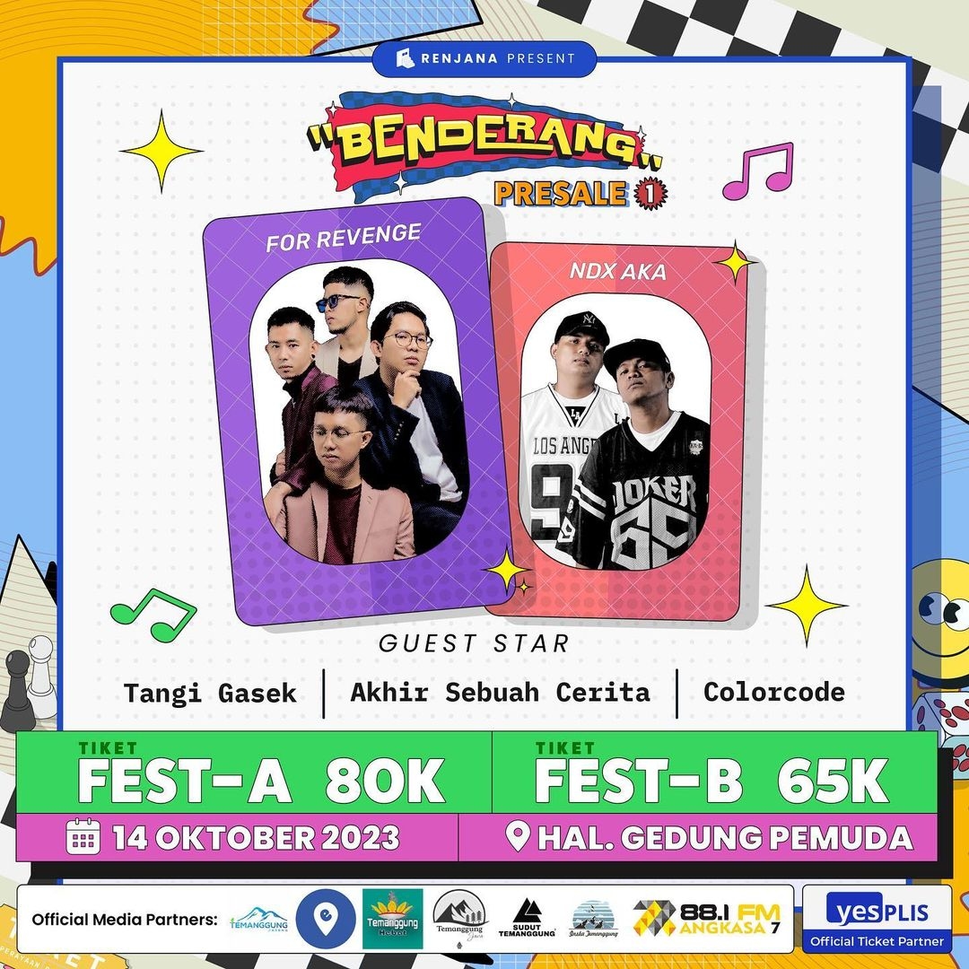 Warga Temanggung Siap Berdendang Bersama NDX AKA di Event Benderang