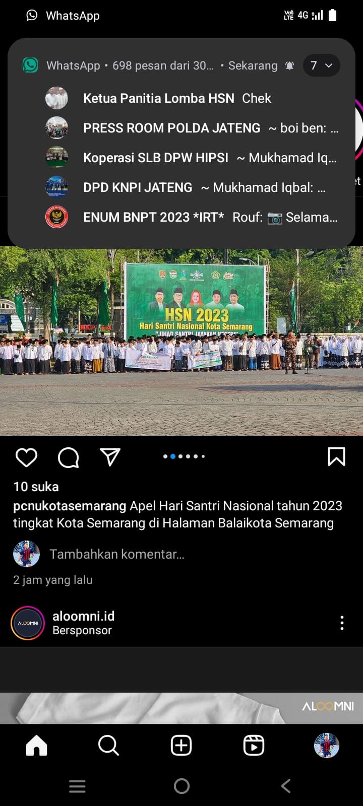 Hari Santri Nasional Kota Semarang Digelar Meriah, PCNU Kota Semarang Sampaikan Terimakasih untuk Mbak Ita