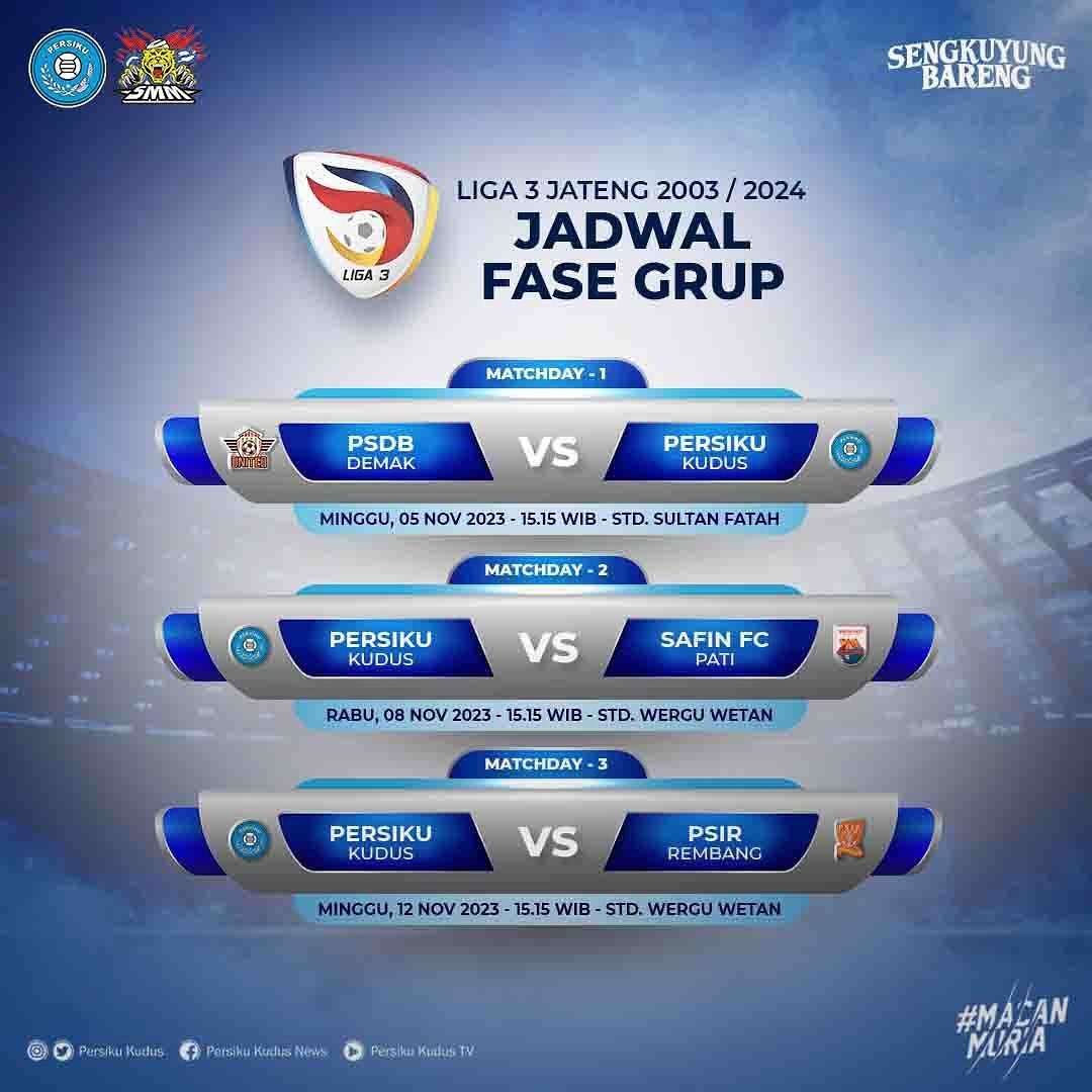 Persiku Kudus: Jadwal Lengkap Fase Grup Liga 3 dan Ekspektasi Tinggi Musim Ini!