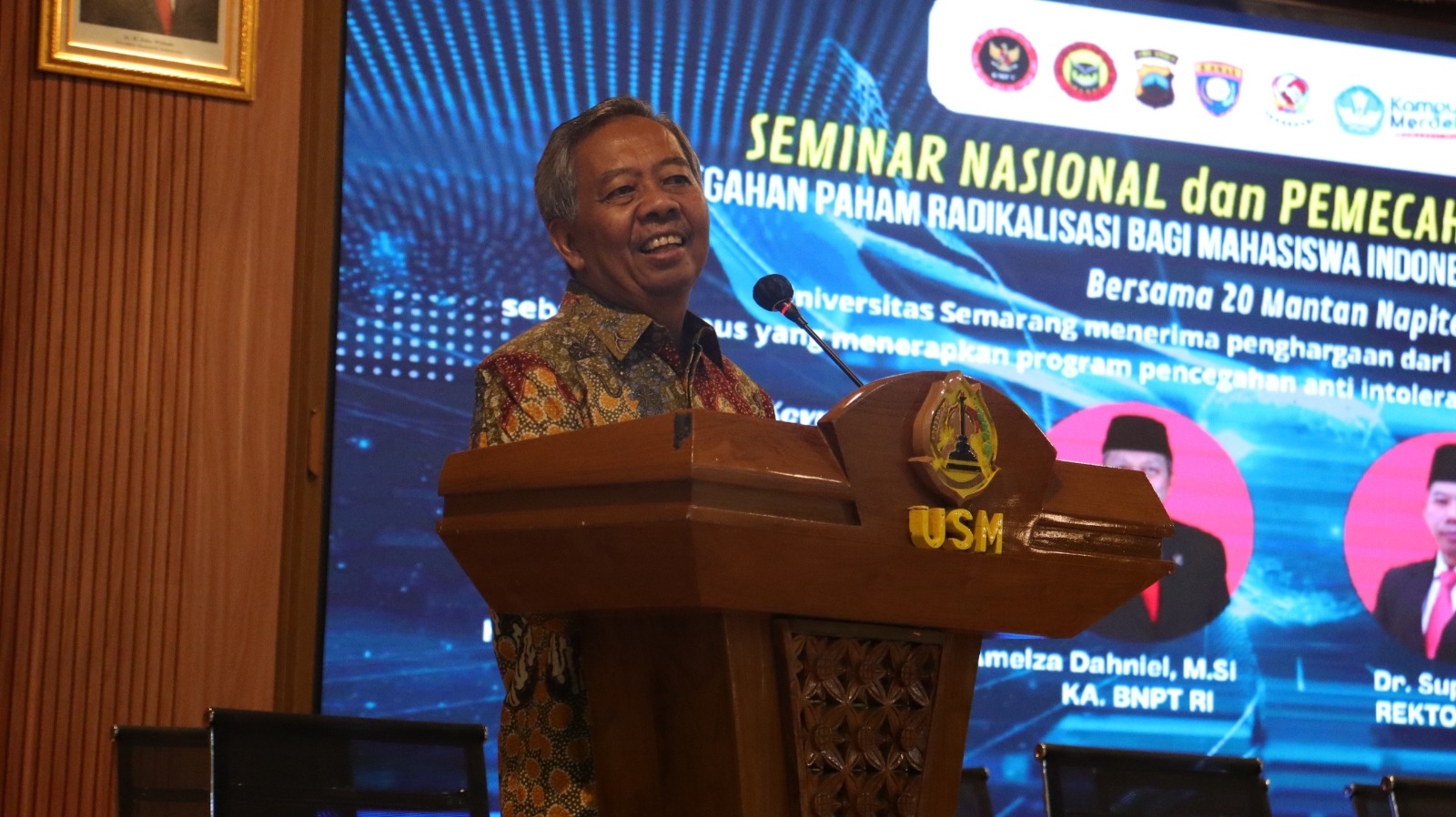 Seminar Nasional Antiradikalisme di USM, Prof. Sudharto: Keragaman dan Kebhinnekaan Jadi Kekuatan Bangsa