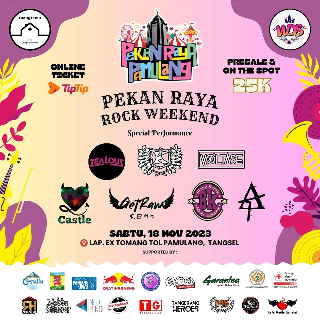 Warga Tangerang Bingung Menikmati Akhir Pekan Kemana, Datang Saja ke Pekan Raya Rock Weekend