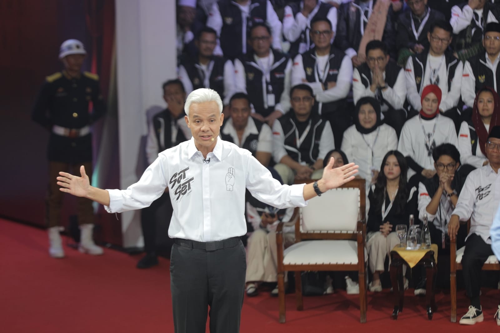 Debat Capres, Ganjar Pranowo: Memimpin dengan Tegas, Menegakkan Demokrasi, dan Sikat Korupsi