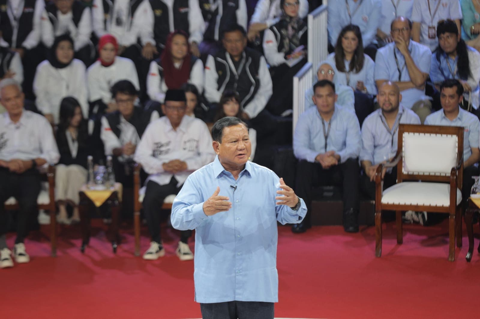 Debat Capres, Prabowo Subianto: Tegas dan Patriot, Siap Mati Demi Negara