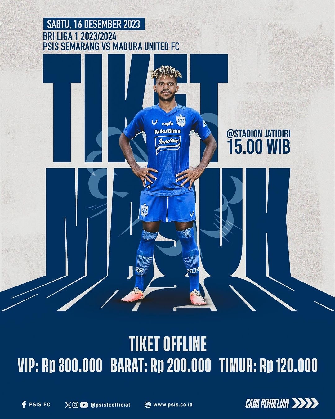 Dukungan Langsung di Stadion Jatidiri, Tiket Offline PSIS vs Madura United Dijual Sekarang, Ini Harganya