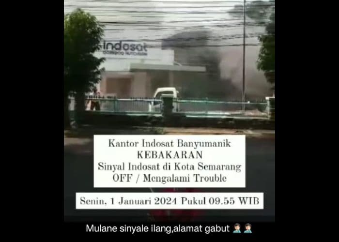 Trending: Kebakaran di Kantor Indosat Semarang Picu Hilangnya Jaringan, Pengguna Cari Solusi