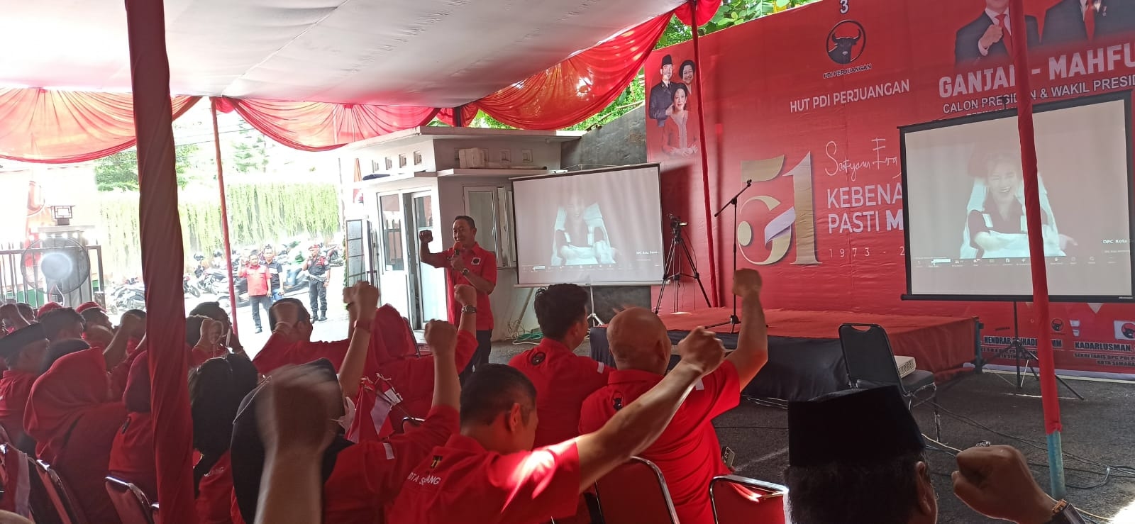 PDIP Kota Semarang Gelar Tasyakuran Ulang Tahun Partai di Tingkat RT/RW Dengan Sangat Sederhana