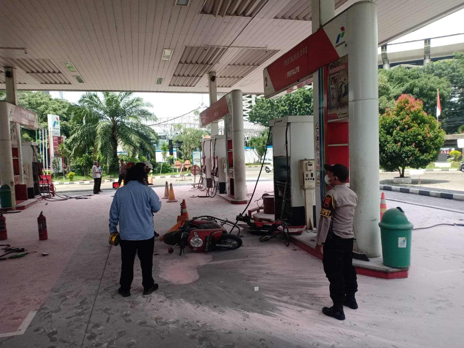 Polisi Berhasil Mengurai Kronologi Penyebab Kebakaran SPBU Undip, Kerugian Mencapai 300 Juta Rupiah