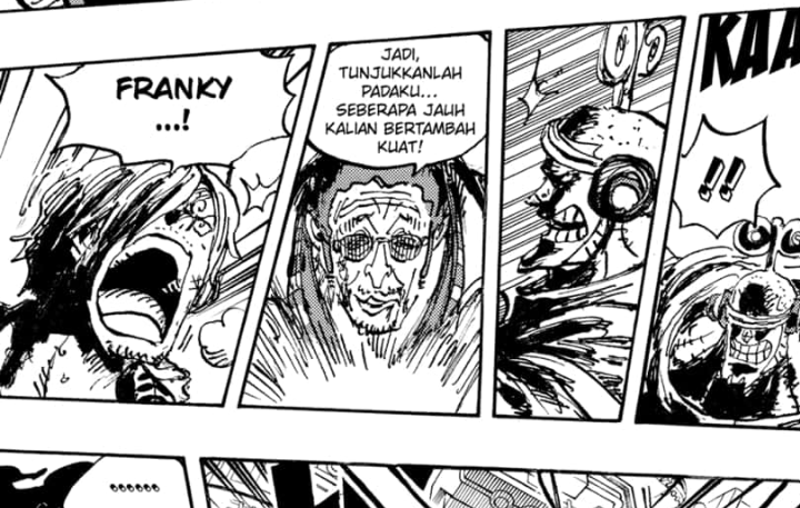 Bocoran One Piece Chapter 1105: Sanji dan Franky Kewalahan Hadapi Kizaru, Zoro Datang Membantu