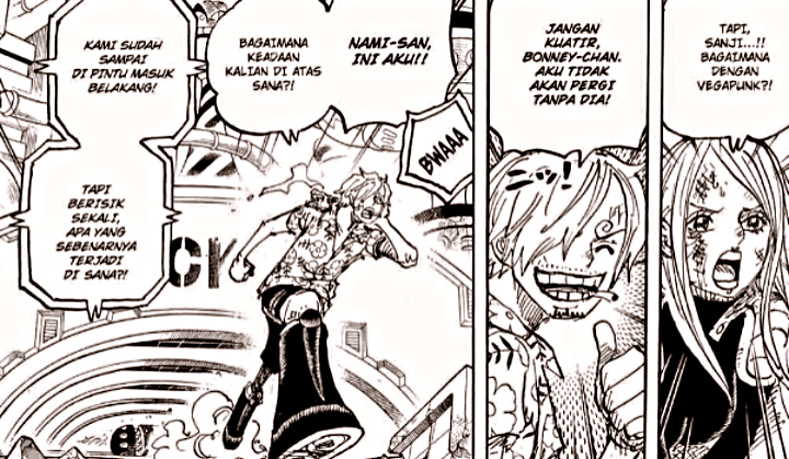 Ulasan One Piece Chapter 1105: Sanji Sok Jagoan, Menantang Kizaru dan Saint Saturn Sendirian