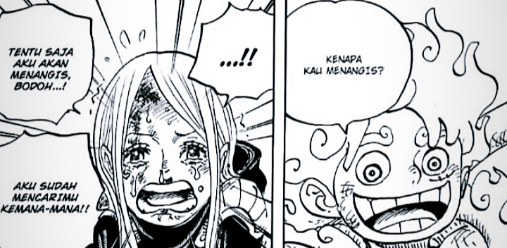 Momen One Piece Chapter 1107: Bonney Menangis Bahagia, Akhirnya Bertemu Luffy Dalam Wujud Nika