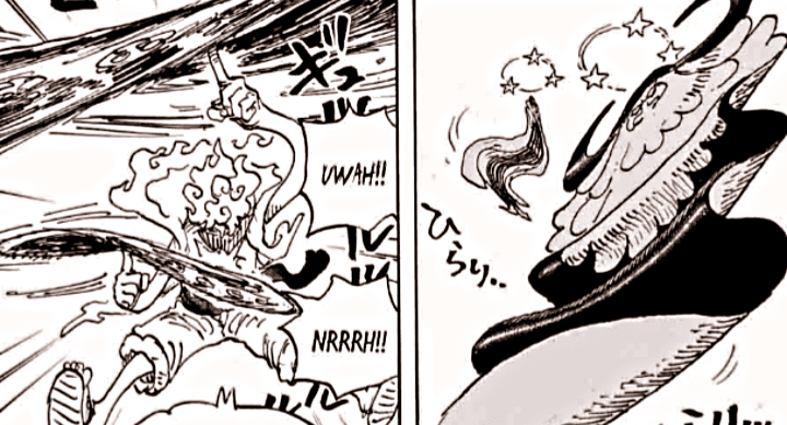 One Piece Chapter 1109: Efek Lucu Jurus Terbaru Luffy, Saint Saturn dan Kizaru Jadi Mirip "Adonan Martabak"