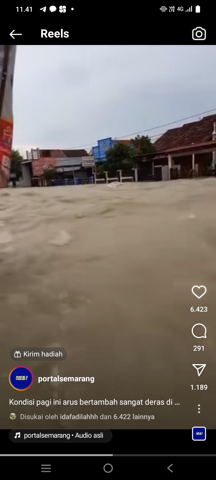 Arus Banjir Sangat Deras Seperti Ombak Lautan, Ini Perkembangan Banjir Demak
