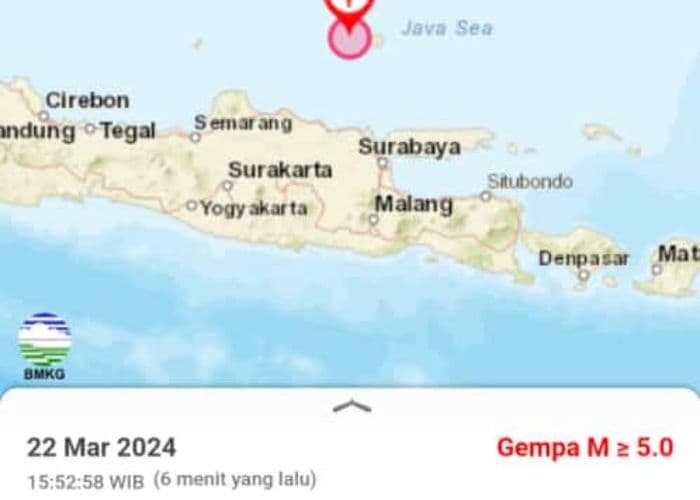 Berita Gempa Tuban: Gempa Susulan 6.5 SR Mengguncang Sebagian Besar Jawa Tengah dan Terasa Hingga Jakarta