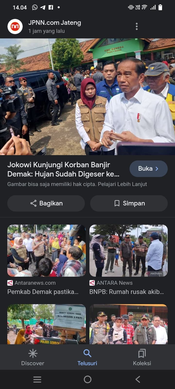 Jokowi Kunjungi Lokasi Banjir di Demak, Kudus, dan Grobogan Memantau Arus Masuk Bantuan