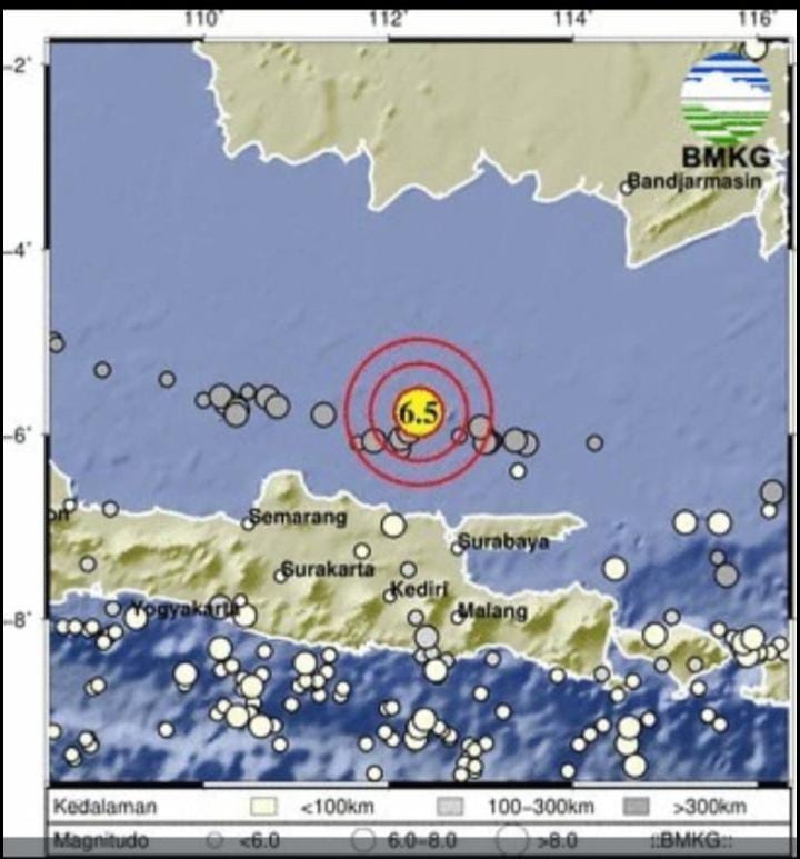Update Gempa Tuban: BMKG Kembali Melaporkan Daerah-daerah yang Merasakan Getaran Tinggi